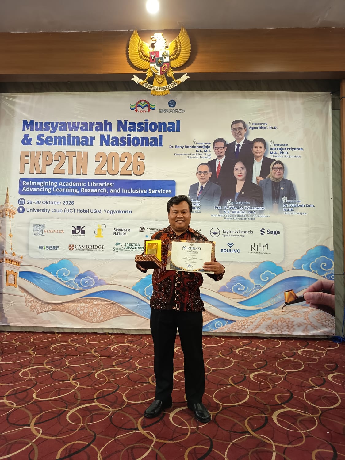 Perpustakaan UIN Sunan Kalijaga Raih Penghargaan Best Inclusive Library Award dari FKP2TN